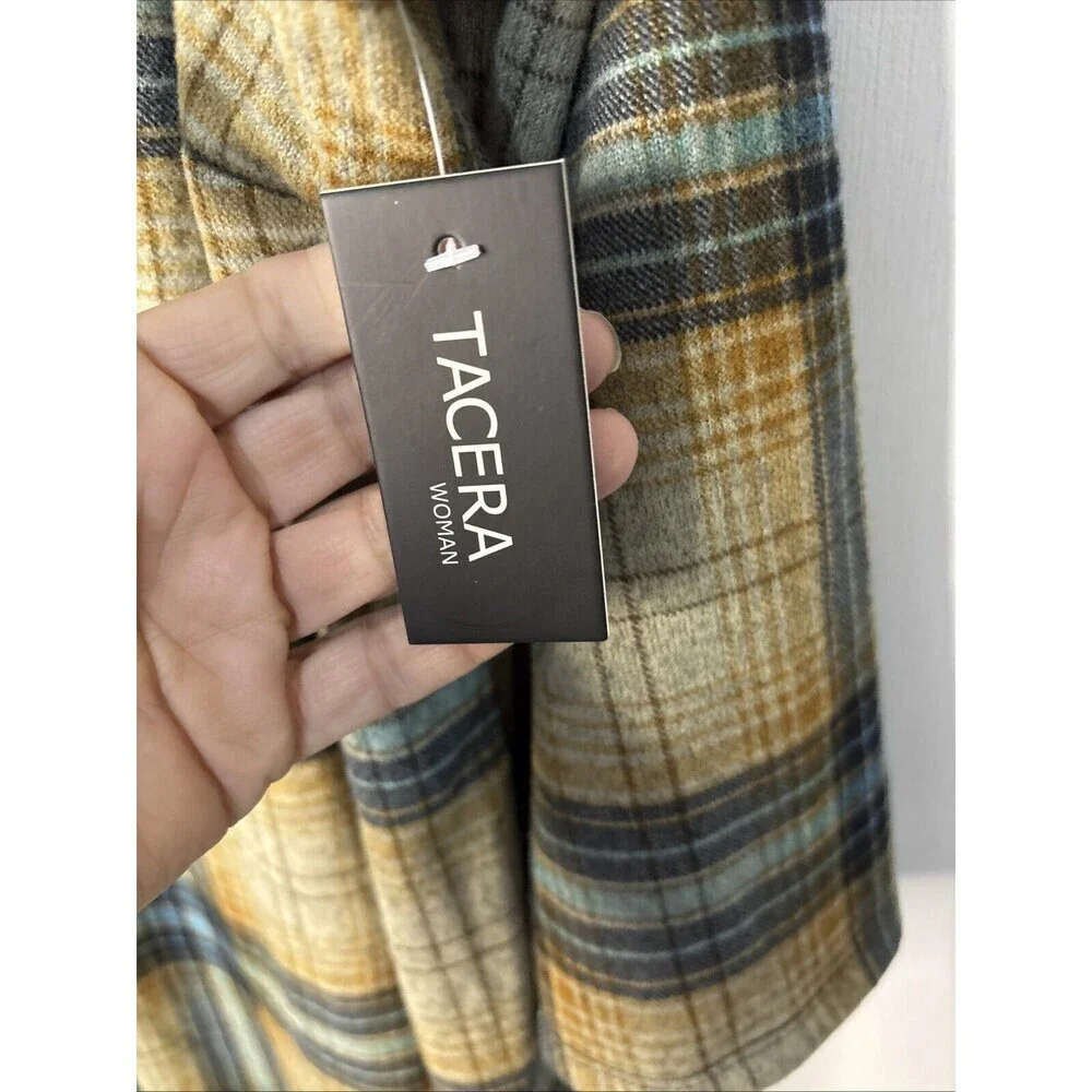 NWT Tacera Dress Soft Warm Plaid‎ Autumn Colors Size 3X